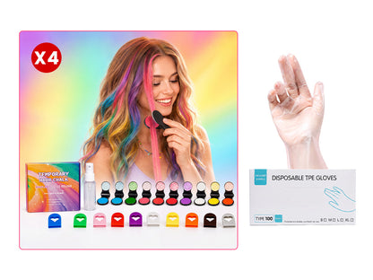 🌈DOCTIA® 12-Color Temporary Hair Chalk Applicator Set ✨