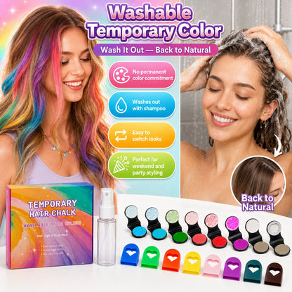 🌈DOCTIA® 12-Color Temporary Hair Chalk Applicator Set ✨