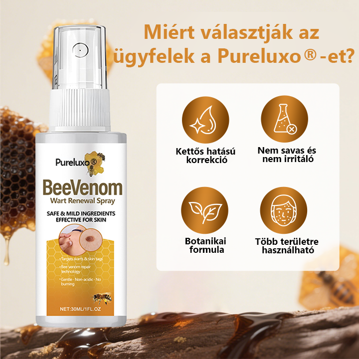 Pureluxo® BeeVenom Szemölcs Megújító Spray
