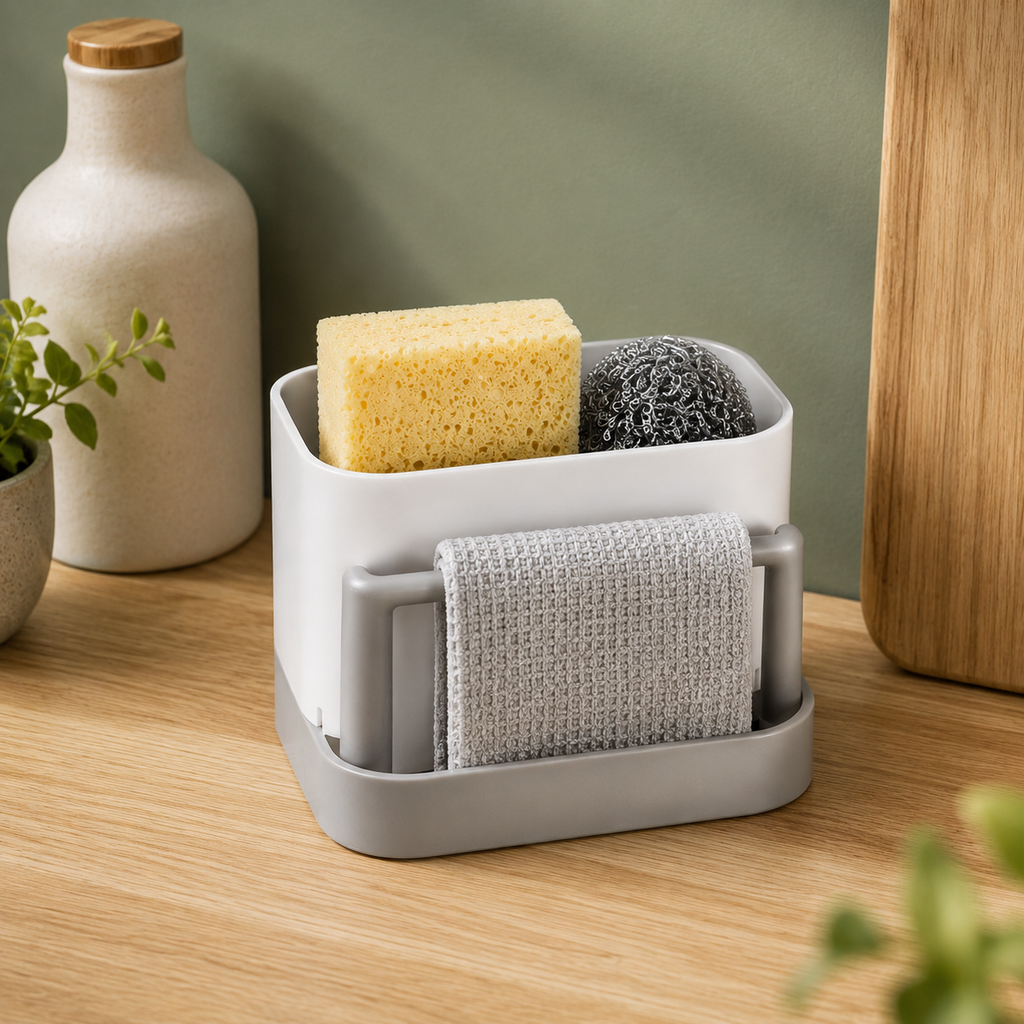 Sink Caddy Sponge & Towel Holder