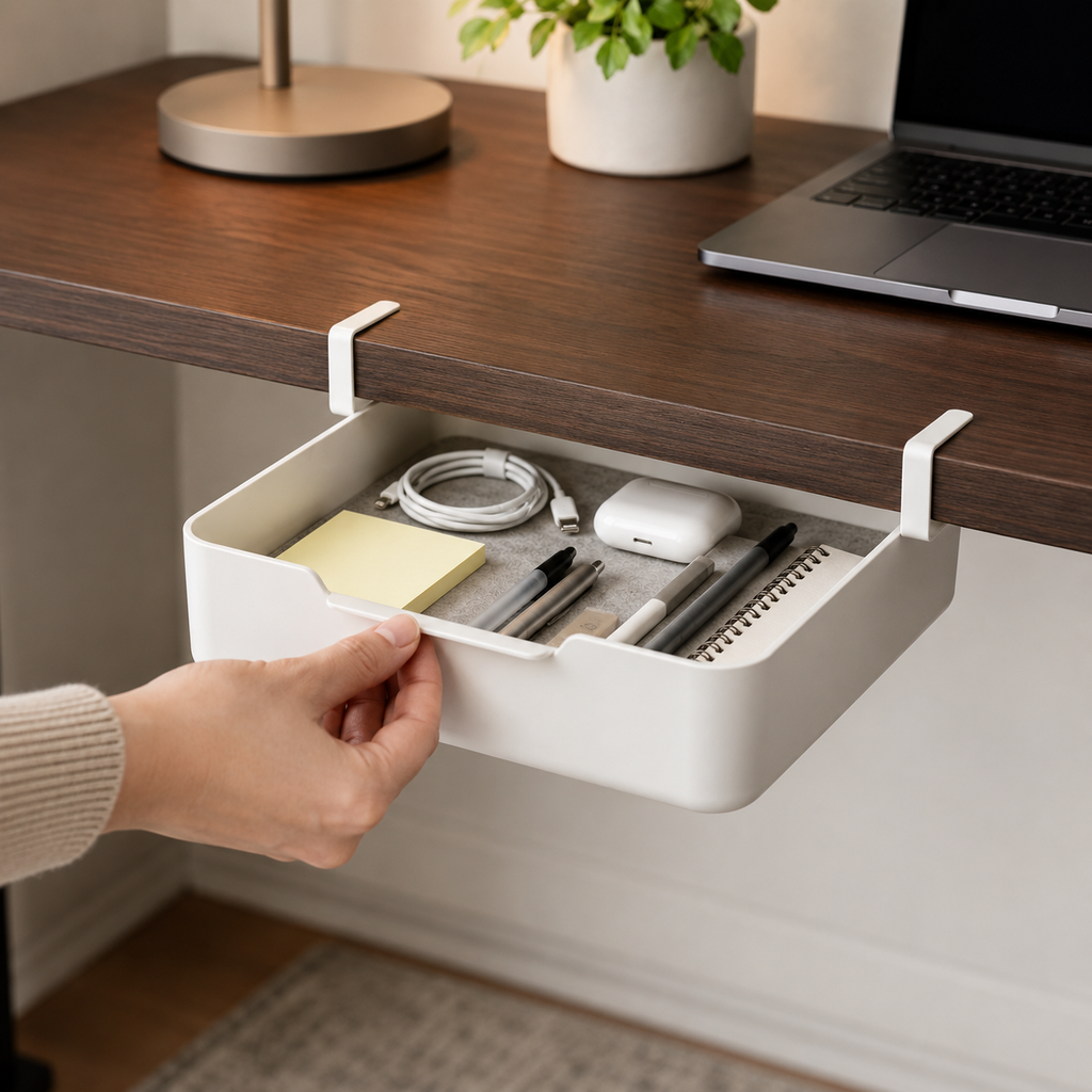 Under-Shelf Hanging Storage Drawer