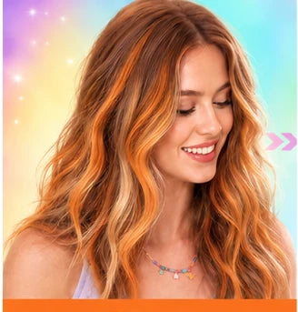 Orange hair color result