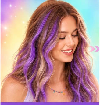 Purple hair color result