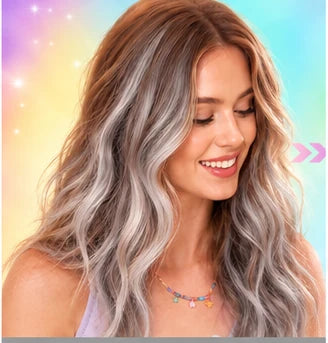 Silver hair color result