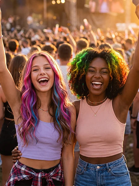 Hair chalk idea for Festivals