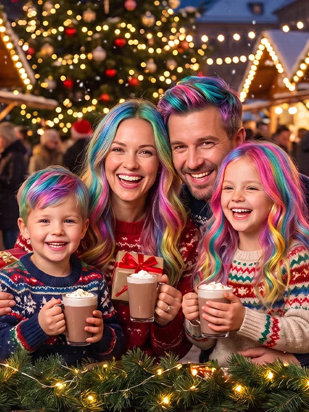 Hair chalk idea for Holidays