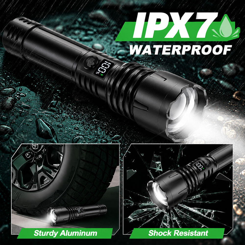 Billhol® Super Bright Ultimate Tactical Survival Flashlight · 2M+ SOLD · 80X Brighter ·120H Runtime