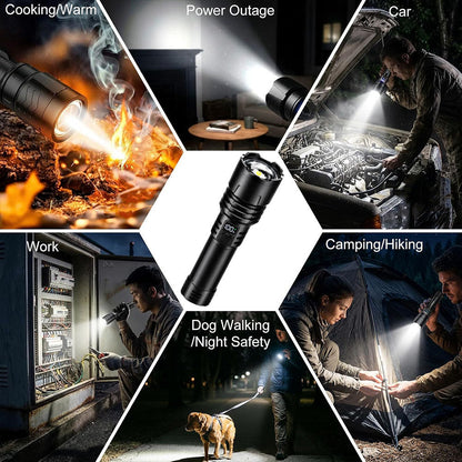 Billhol® Super Bright Ultimate Tactical Survival Flashlight · 2M+ SOLD · 80X Brighter ·120H Runtime